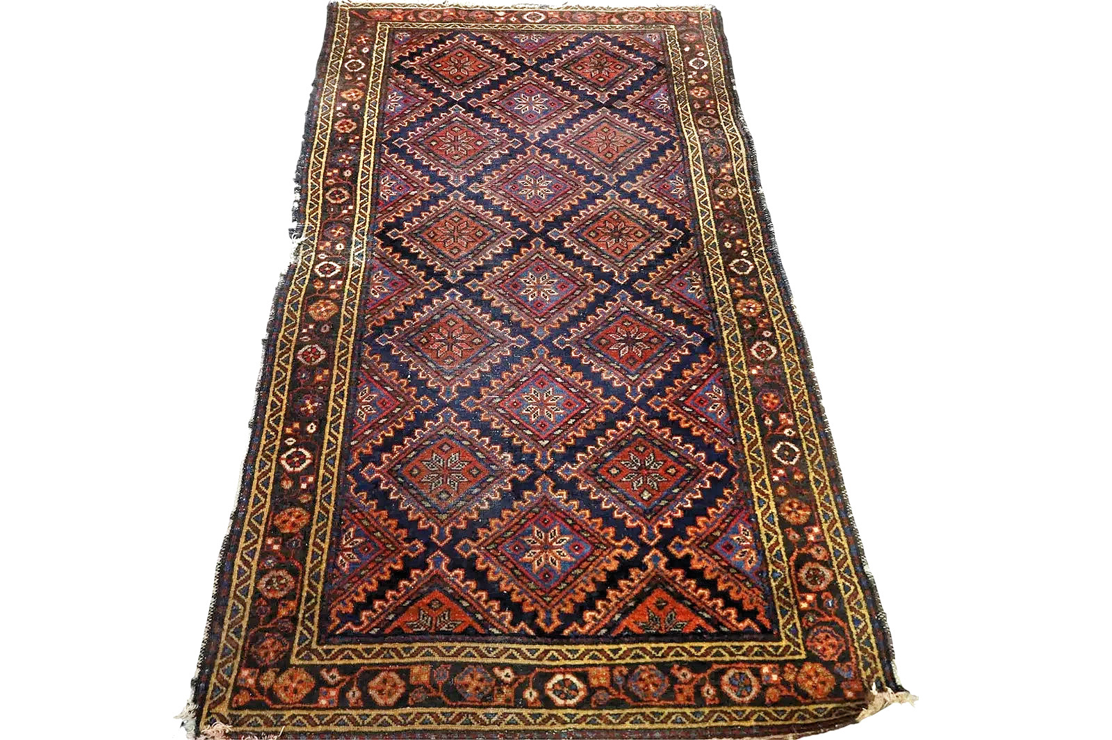 Antique Kurdish Village Rug, c.1920 | 4x6 gallery
