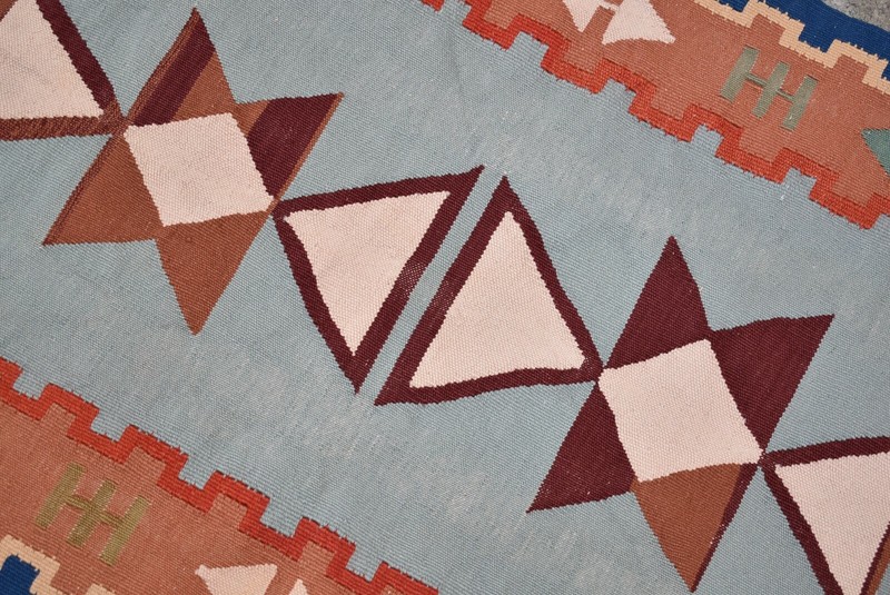 Vintage Turkish Kilim 2'5 x 3'9 ft Anatolian Oushak Wool Kilim Area Small Rug gallery