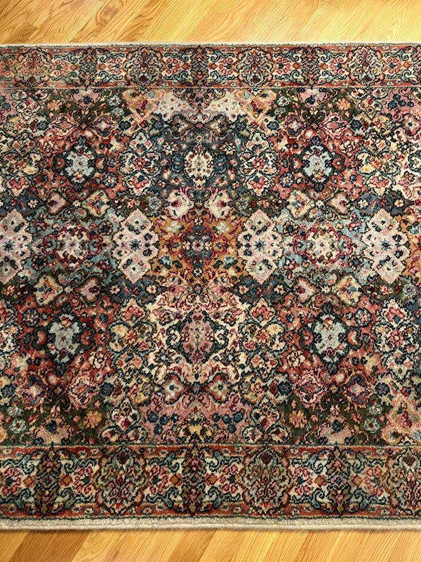 KARASTAN CARTOUCHE PATTERN# 607 WOOL RUG ~ 4ft 3in X 5ft 6in gallery