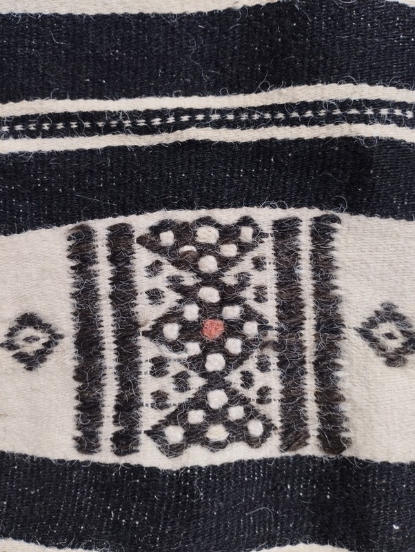 Vintage Handmade African Fulani Striped Wool Kilim Runner Rug 223x64 cm gallery