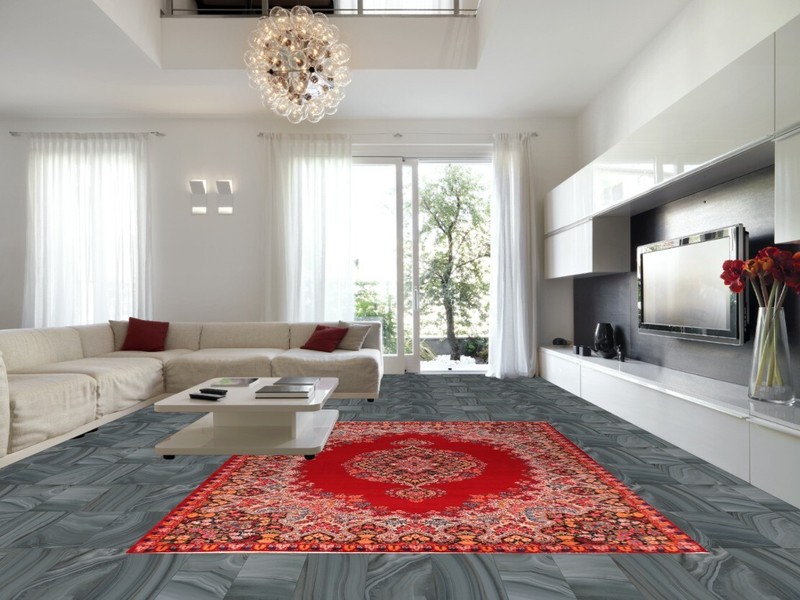 Red Floral Kirman Traditional Area Rug 9x13 Vintage Handmade Living Room Carpet gallery