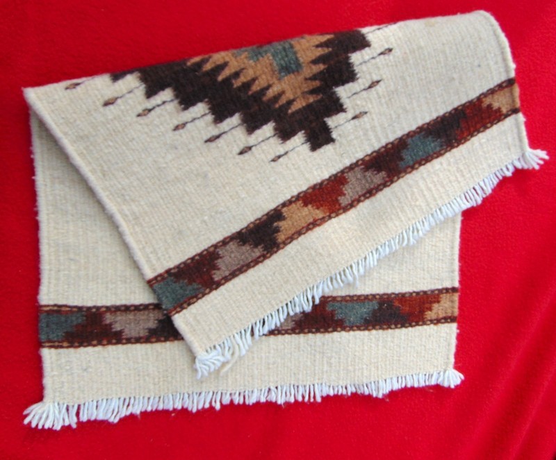NATIVE AMERICAN HAND WOVEN WOOL WALL HANGING ~ 14 3/4” x 20” ~ SOUTHWEST USA gallery