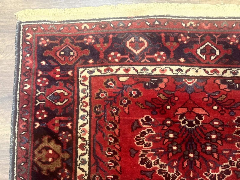 Red Per'sian Malayer Rug 2.6 x 8.6 Floral Antique Carpet gallery