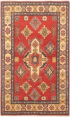 Vintage Hand-Knotted Area Rug 3’9″ x 6’4″ Traditional Wool Carpet