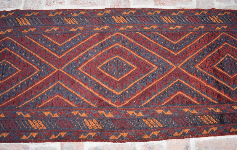 3x12 Hand Knotted Vintage Afghan Moshvani Runner Persian Tribal Wool Hallway Rug gallery