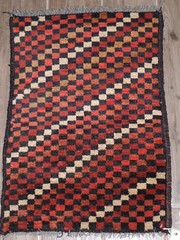 2x1ft. Handmade Khurjin Wool Rug