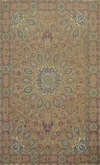 Vintage Handmade Floral Traditional Style Area Rug 6×9 ft Distressed Living Room