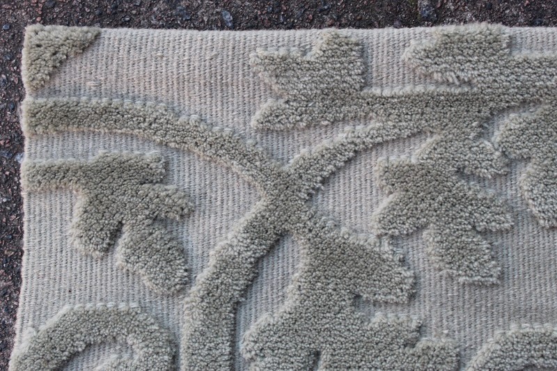 Vintage Traditional Hand Made Oriental Contemporary Wool Grey Rug Kilim 122x70cm gallery
