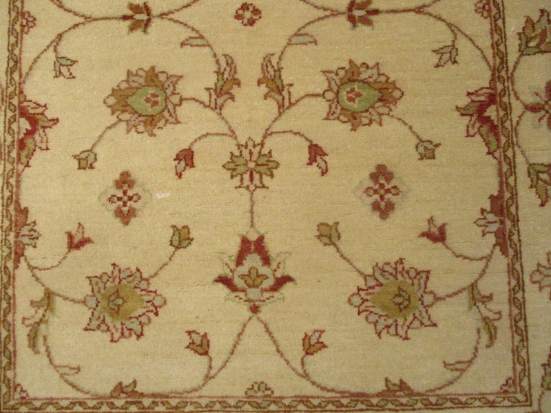 4x10 All-Over Pattern Wide Runner Farahan Handmade-Knotted Rug Wool 580343 gallery