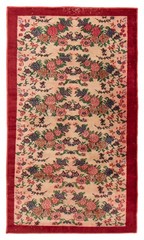Traditional Vintage Hand-Knotted Area Rug 3’9″ x 6’8″ Oriental Wool Carpet