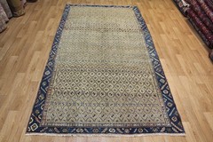 Exceptional antique handmade Malayer rug with a rare and highly decorative C1900