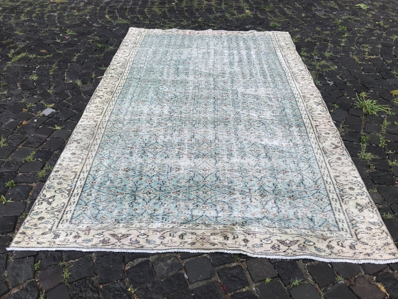 Handmade Rug Turkish Area Rug Vintage Rug Oushak Rug Antique Rug Bohemian Rug gallery