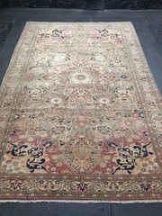 Multicolor Vintage Turkish Kayseri Rug, 6.3×9.1ft, Antique Handmade Oriental Rug