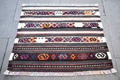 Antique Tribal Bag Face Rug 20” x 17” Rare Colletor’s Item Wall Hangings Rug