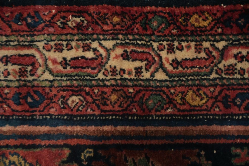 Pre-1900 Handmade Runner Antique Rug 3x7 Vegetable Dye Traditional Wool Carpet gallery