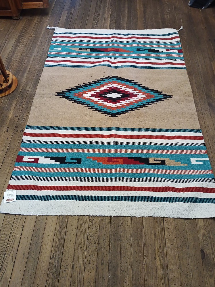 Handwoven Southwest Design Acrylic Rug; 4'x6'; HA4X6-117L