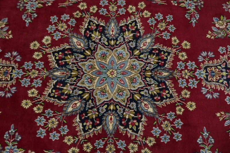One-of-a-Kind Vintage Handmade Oriental Rug Classic Floral Style Carpet 10X13 ft gallery