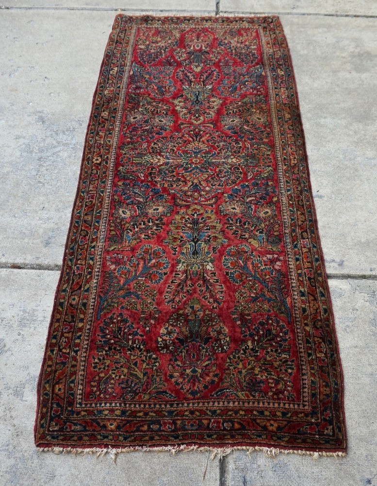 Antique Sarouk Rug Runner 2'8"x6'5"