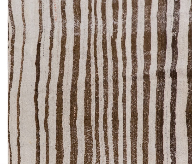 1960s Handmade Minimalist Turkish Kilim 175x220 cm | 5.7×7.2 ft | Vintage 60+ Yr gallery