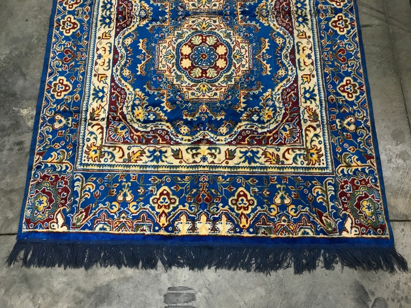Area Rug 75" x 48" Blue, Red, Gold, Unbranded gallery