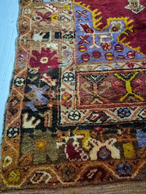 Antique Rug, Hand Woven Carpet, Anatolian Rug, Wool, Handmade, Collectible gallery
