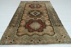 Turkish Rugs Carpet 5X7 Rug Distressed Rug Bedroom Carpet Tapis Teppiche 48″X69″