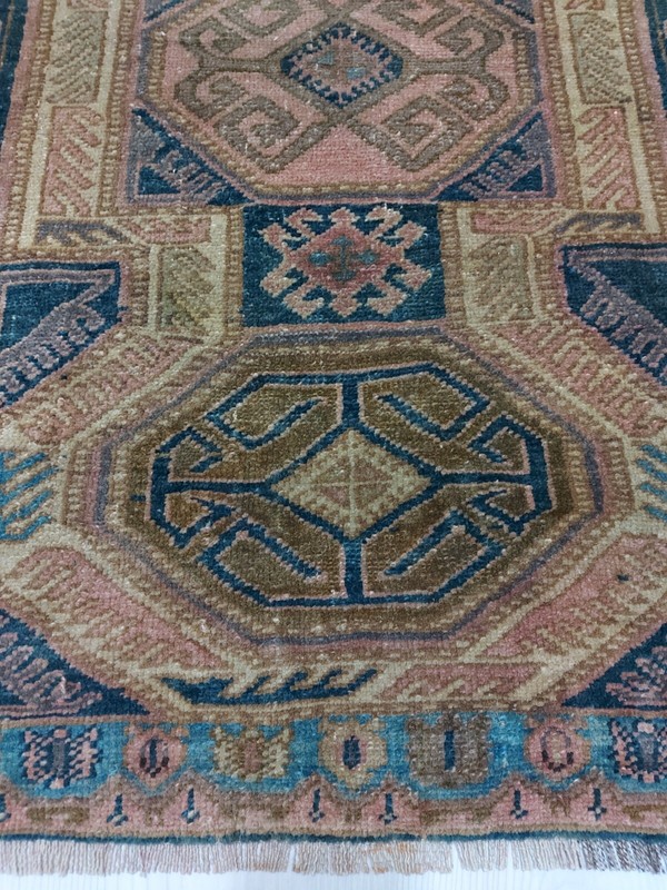 Rare Antique Rug Medium Runner Rug Handmade Old Decor Rug Sewan Kazak Rug j gallery