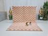 Moroccan Handmade Beni Ourain Rug 5'x6'5'' Berber Checkered Pink Wool Tribal Rug gallery