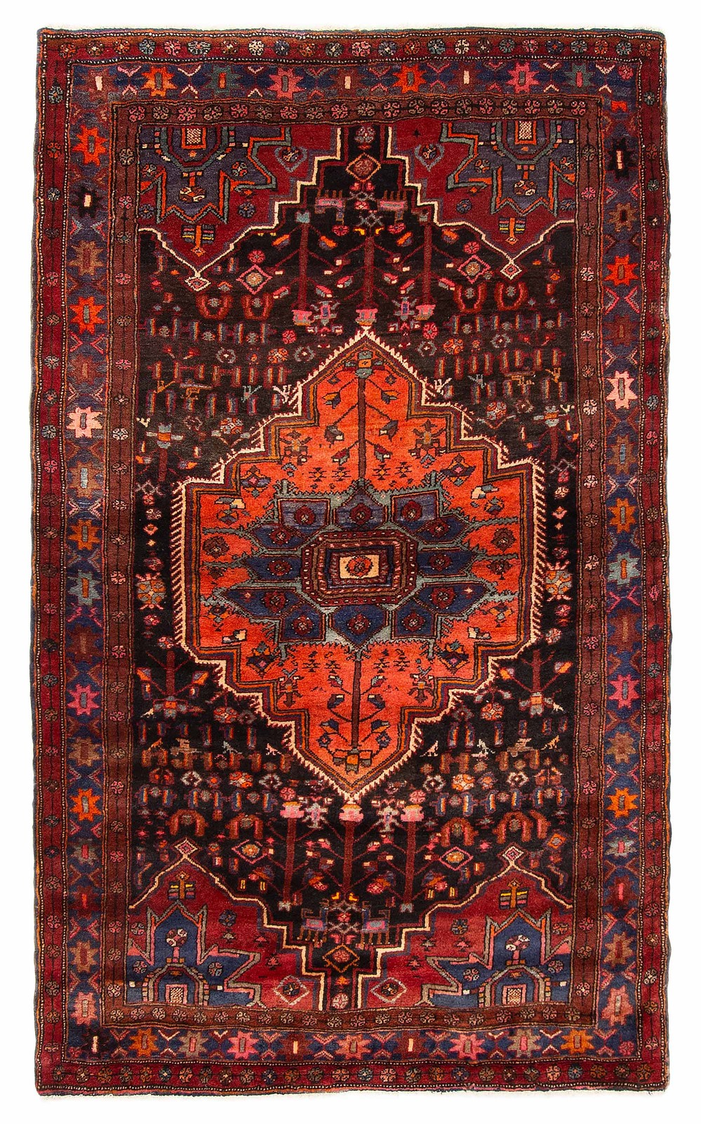 Traditional Vintage Hand-Knotted Area Rug 4'1" x 6'9" Oriental Wool Carpet gallery