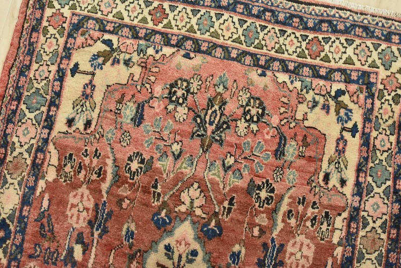 Vintage Tribal Runner 3’9” x 9’4” Red Wool Hand-Knotted Oriental Rug gallery