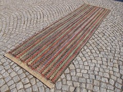 Kilim Runner Rug 3×12 Vintage Handmade Wool Kilim Runner 3.4×11.9 Turkish Rug