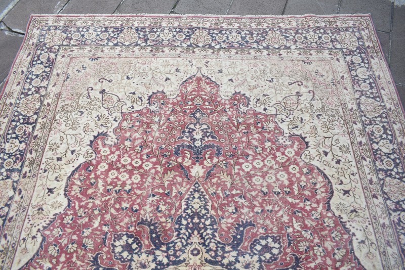 Vintage Turkish Rug 79'' x 117'' Muted Dye Rug Hand-knotted Rug Living Room Rug gallery