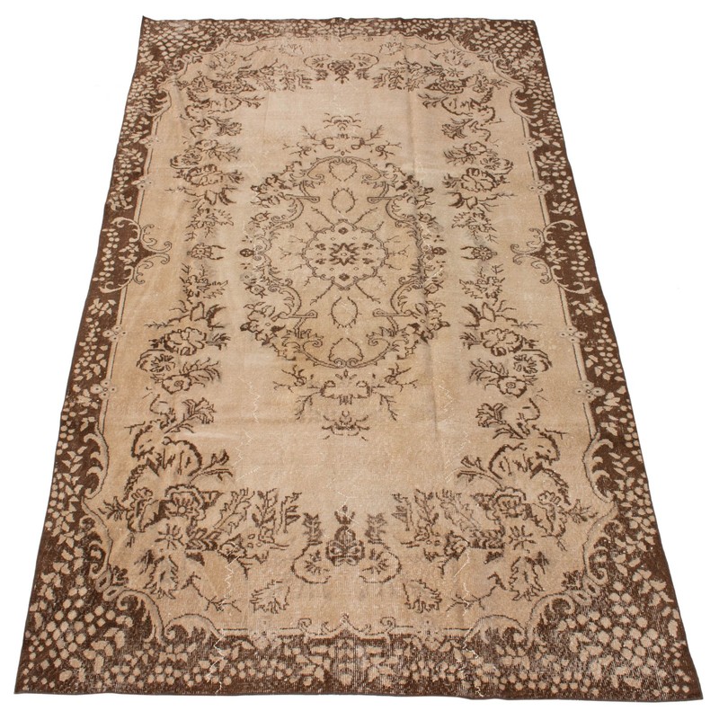 Vintage Hand-Knotted Area Rug 5'11" x 9'10" Traditional Oriental Wool Carpet gallery