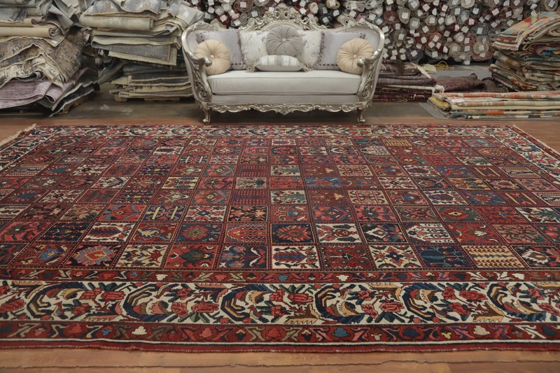 Antique Vegetable Dye Traditional Large Rug 11x17 Living Room Handmade Carpet gallery
