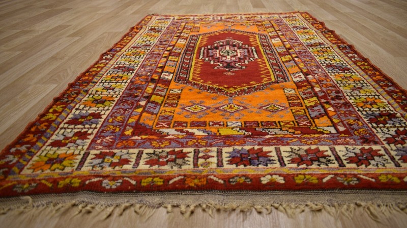 CLEARANCE 1930s Exceptional Masterpiece Genuine Mudjur Anatolian HandmadeRug 4x6 gallery