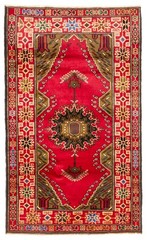 Vintage Traditional Hand-Knotted Area Rug 2’11” x 4’10” Oriental Wool Carpet