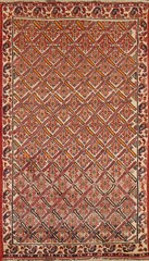 Handmade Tribal Vegetable Dye Area Rug 3×6 Ft Geometric Wool Carpet Bedroom Rug