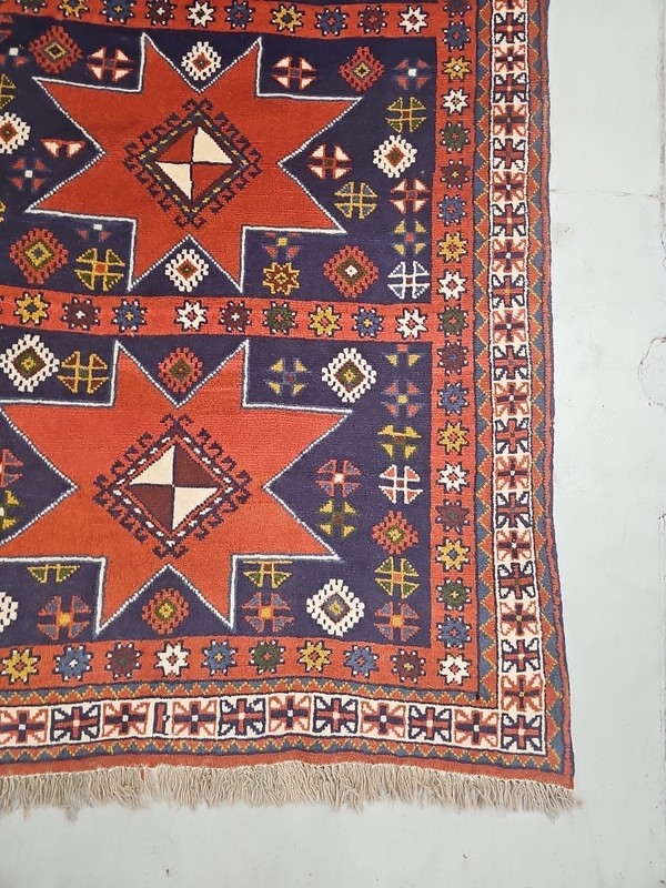 Hand-knotted Caucasian 100% Wool Shirvan Azerbaijan Fine Area Rug 3'10"×6'3" gallery