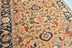VERY RARE CAMELGROUND ANTIQUE SERAPI HERIZ REGION RUG 9,5 x 6,9 ft. circa 1900’s