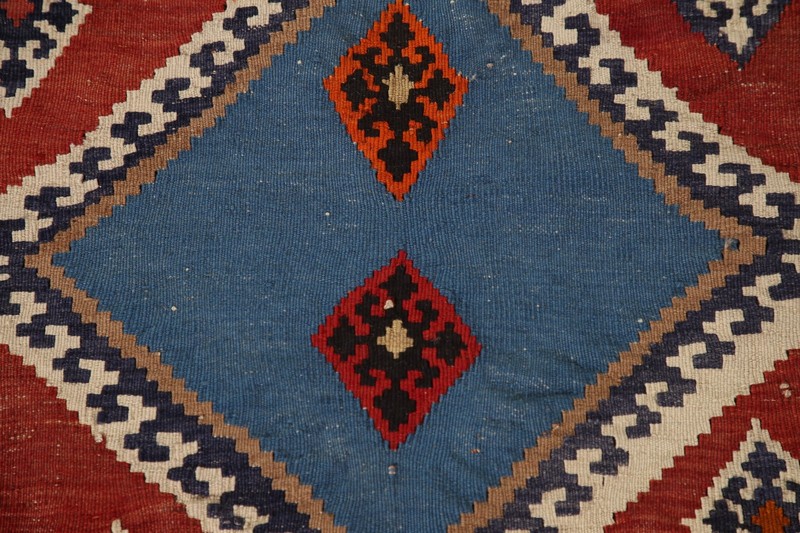 Vegetable Dye Kilim Living Room Area Rug 5x9 Hand-Woven Reversible Nomad Carpet gallery