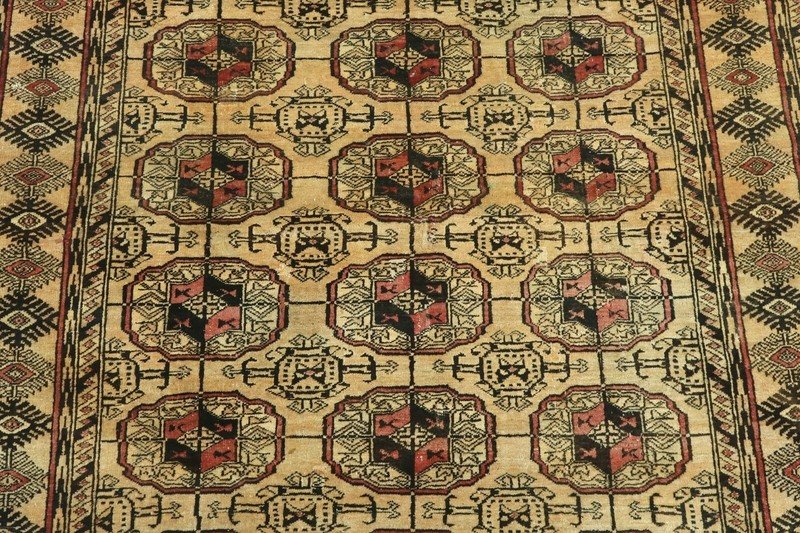 Antique Turkish Carpet Handmade Wool Rug Turkoman Rug Floor Teppich Tapi 53"x71" gallery
