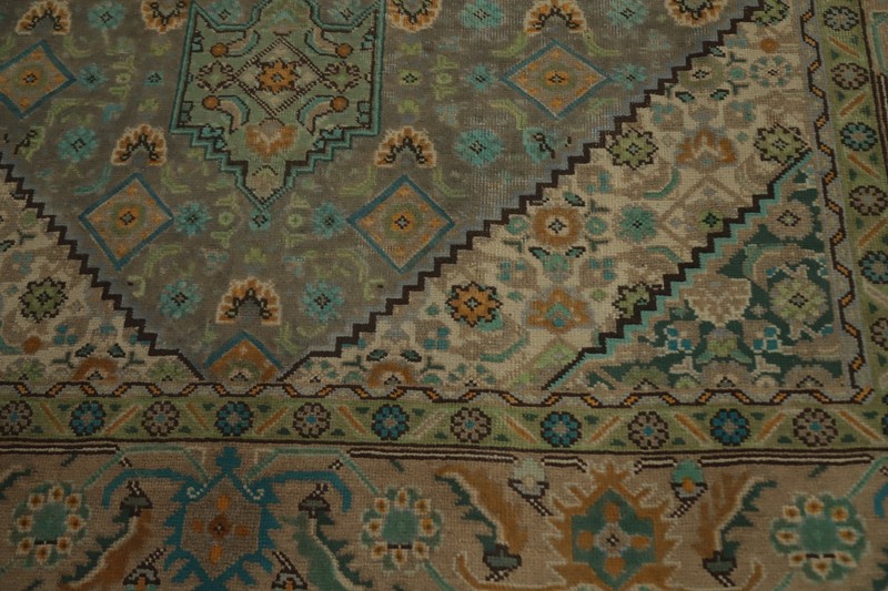Gray/ Green Over-Dyed Handmade Room Size Area Rug 6x9 Vintage Traditional Carpet gallery