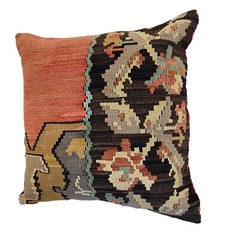 # 4422 Superb Custom Made Old Turkish Tribal Kilim Pillow Cover 20″ by 20″