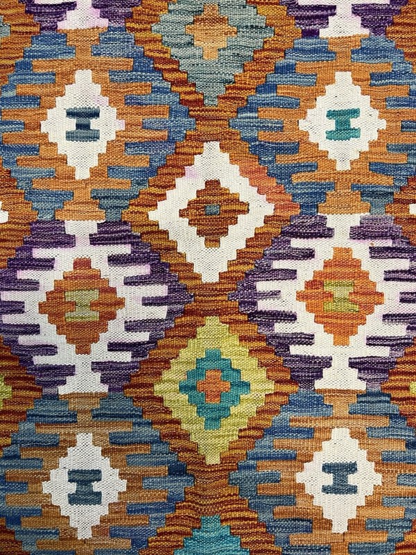 Vintage Kilim Traditional Hand Made Oriental Wool Kilim 5ftx3.2ft 145cmx102cm gallery