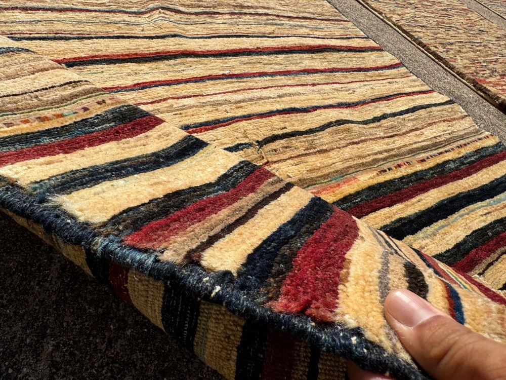 4x5 WOOL VINTAGE GABBEH RUG oriental HANDMADE geometric handwoven small fine 4x6