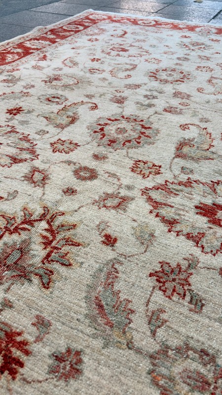 5'7' X 8'1'' Vintage Carpet Natural Village Rug Handmade Rug.SKU:U1755 gallery