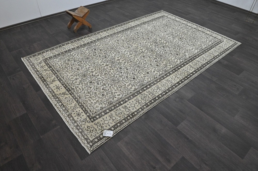 Oushak Turkish Vintage Rug 5x8 Kilim Rug Anatolian Handmade Boho Decor BEIGE