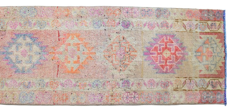 Turkish Rug Runner, HandMade Rug, Tribal Rug Ethnic Rug 3 x 12 ft Kitchen Runner gallery