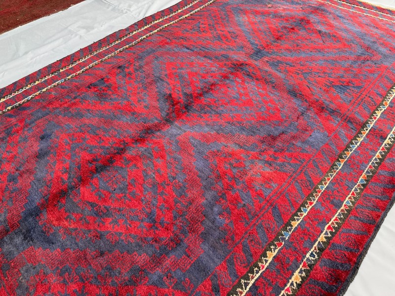 Antique Blue Afghan Baluchi Area Rug 6x9 Handmade Persian Style Oriental Carpet gallery