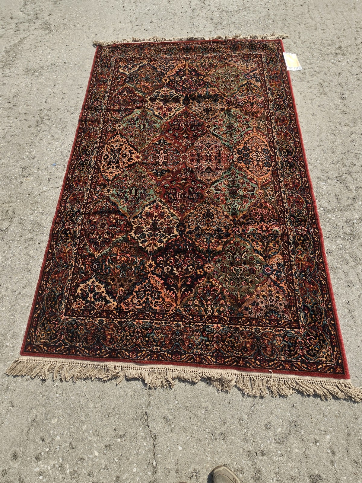 NEW Karastan Multicolor Panel Kirman Rug #717 Rare Size 5.9 x 9 Wool with Tags gallery
